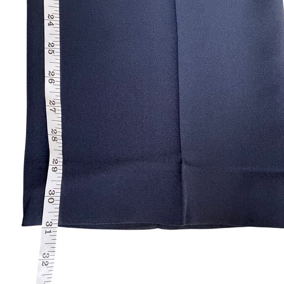 Sèzane US 4 Martin Trouser Pants in Navy High Waisted Wide Leg Chic Old Money - Picture 15 of 16